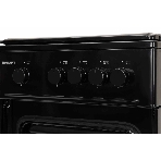 Плита газовая Kraft KF-FSK5301GbL черный, конфорок 4 газовых, духовка 58 л, 50 см x 85.5 см x 55.6 см