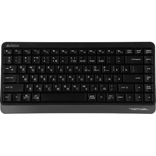 Клавиатура беспроводная A4Tech Fstyler FBK11, USB, Bluetooth/Радиоканал, черный/серый