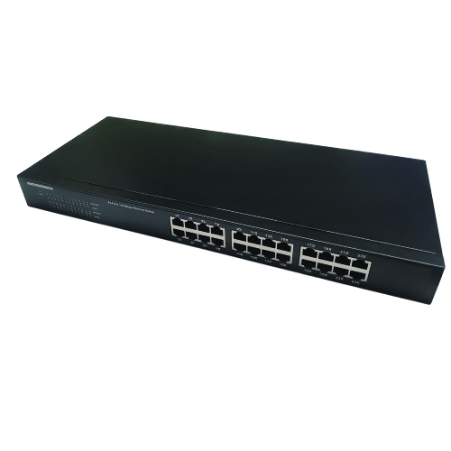 Коммутатор неуправляемый NEOMAX NMS-124P-1000-SR, 24 порта 1000 Mbps, металл Rack