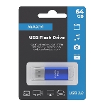Флешка USB 2.0 64Gb Maxvi MP blue