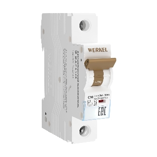 Автоматический выключатель Werkel 1P 10 A C 4,5 kА W901P104