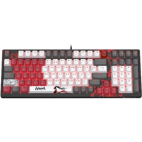 Клавиатура A4Tech Bloody S98 Naraka BLMS Plus проводная, USB Type-A, чёрный/красный
