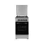 Плита комбинированная Kraft KF-FSK5302ES серый, конфорок 4 газовых, духовка 58 л, 50 см x 85.5 см x 55 см