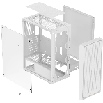 Компьютерный корпус Ocypus Gaммa C50 без БП белый (Gaммa-C50-WHG000XX-GL)