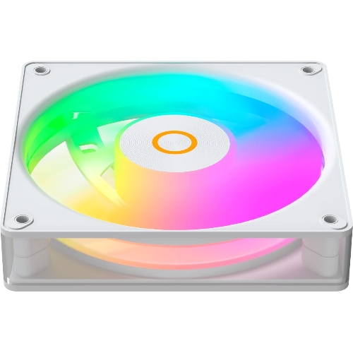 Вентилятор для корпуса Ocypus Gaммa F12 Elite WH ARGB REVERSE BLADE 3 IN 1, 120x120x25мм, 4-PIN PWM, 600-1800 RPM, 26 DBA MAX, HYDRO BEARING