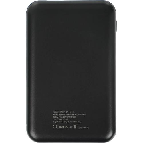 Портативный аккумулятор Cactus CS-PBFSOA-10000 10000mAh 22.5W 4.5A USB-A/USB-C черный