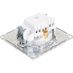 Механизм розетки 1-м СП AtlasDesign с заземл. 16А жемчуг SchE ATN000443