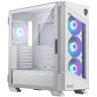 Компьютерный корпус MSI MPG VELOX 100R белый, Global, 2xUSB 3.0, 1xType C, 4x120мм ARGb Fan, ARGb