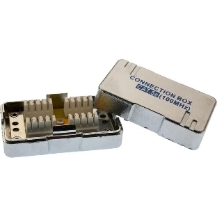 Адаптер Suprlan 10-0314-1, проходн.RJ45 кат.5E UTP, стальной