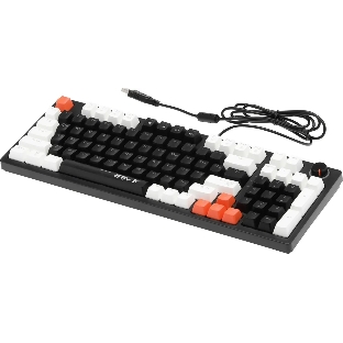 Клавиатура проводная Defender Hawk GK-418, USB, черный/белый