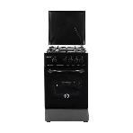 Плита газовая Kraft KF-FSK5301GbL черный, конфорок 4 газовых, духовка 58 л, 50 см x 85.5 см x 55.6 см
