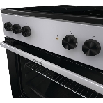 Плита электрическая Gorenje GEC6A11SG серый, конфорок 4 электрических, духовка 65 л, 60 см x 85 см x 60 см