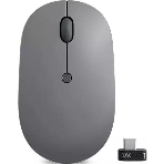 Мышь беспроводная Lenovo Go серый, 2400 dpi, радиоканал, USB-C, кнопки - 3