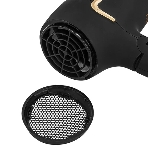 Фен Zelmer TRAVEL ZHD8321 черный/золотистый, 1600 Вт, компактный