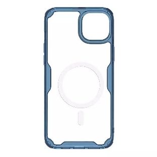 Чехол Nature TPU Pro Magnetic Case, синий, (AP IP15)