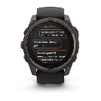 Смарт-часы Garmin Fenix 8 Solar Sapphire титановый угольно-серый DLC, черный 51мм