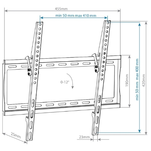 Кронштейн для телевизора Arm Media STEEL-4 черный 22
