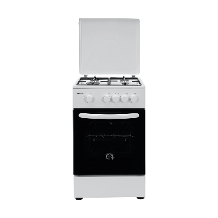 Плита газовая Kraft KF-FSK5301GW белый, конфорок 4 газовых, духовка 58 л, 50 см x 85.5 см x 55.6 см