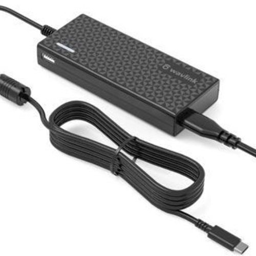 Сетевое зарядное устройство AC Adapter WAVLINK USB Type-C 77W Power Adapter + 1xUSB A charge port (USB-C PD 65W and USB A port 12W charge)
