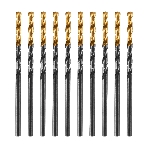 Сверло по металлу Denzel 2,5 мм, HSS-Tin, Golden Tip, 10 шт.