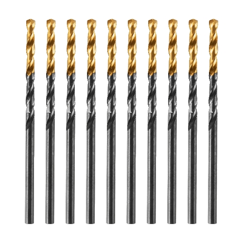 Сверло по металлу Denzel 2,5 мм, HSS-Tin, Golden Tip, 10 шт.