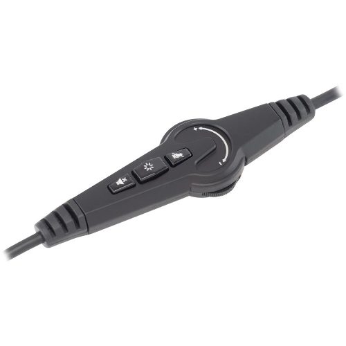 Гарнитура Oklick HS-L810G чёрный, проводная, USB, подсветка