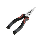 Удлиненные плоскогубцы Deli DL0103 160 мм, Cr-V, эксцентриковый шарнир, антикоррозийное покрытие, трехкомпонентная прорезиненная рукоять