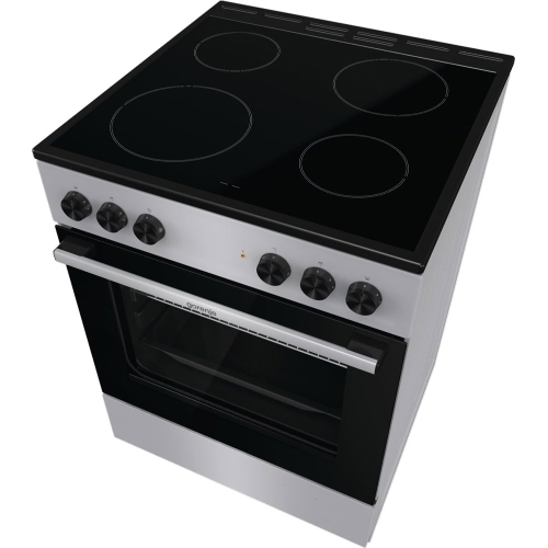 Плита электрическая Gorenje GEC6A11SG серый, конфорок 4 электрических, духовка 65 л, 60 см x 85 см x 60 см