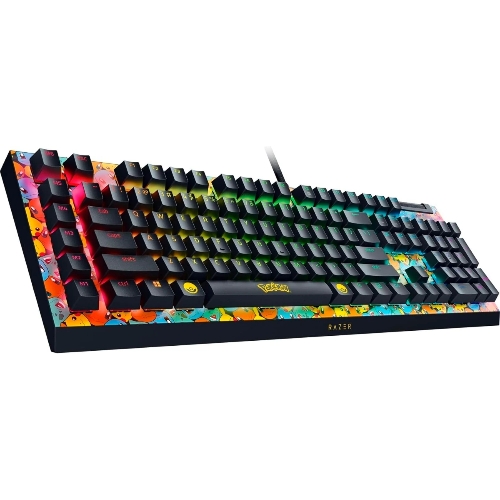 Клавиатура Razer BlackWidow V4 X Green Switch Pokemon Kanto Starters Edition проводная, USB Type-A, желтый