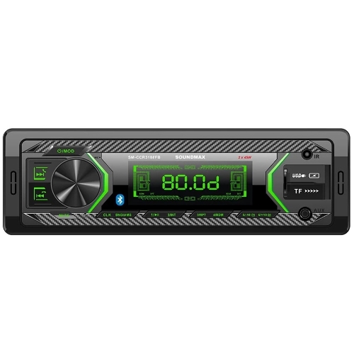 Автомагнитола Soundmax SM-CCR3188FB, 1 DIN, Bluetooth, USB Type-A, AUX