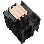 Кулер ZALMAN CNPS4X BLACK V2, 92мм FAN, 3 HEAT PIPES, 4-PIN PWM, 800-2000 RPM, 29DBA, HYDRO BEARING, LGA1851/1700, AM5/AM4, screw type installation