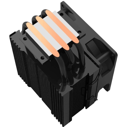 Кулер ZALMAN CNPS4X BLACK V2, 92мм FAN, 3 HEAT PIPES, 4-PIN PWM, 800-2000 RPM, 29DBA, HYDRO BEARING, LGA1851/1700, AM5/AM4, screw type installation