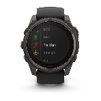 Смарт-часы Garmin Fenix 8 Solar Sapphire титановый угольно-серый DLC, черный 51мм