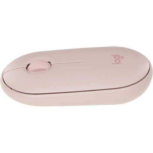Мышь беспроводная Logitech Pebble M350 розовый, 1000 dpi, радиоканал, Bluetooth, USB, кнопки - 3