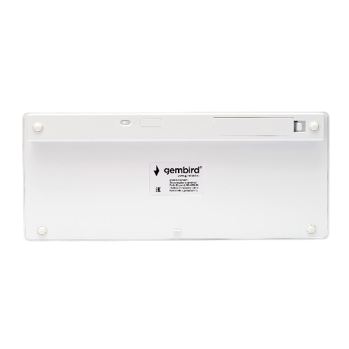 Комплект клавиатура+мышь Gembird KBS-7001-RU беспроводной, USB, 1600 DPI, белый