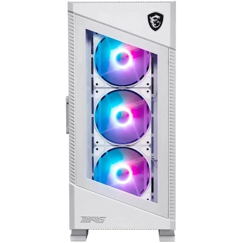 Компьютерный корпус MSI MPG VELOX 100R белый, Global, 2xUSB 3.0, 1xType C, 4x120мм ARGb Fan, ARGb