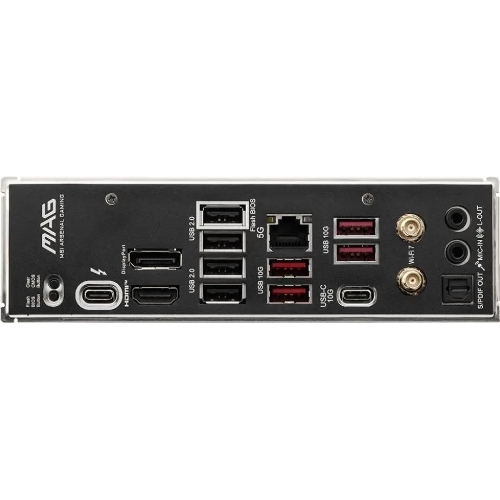 Материнская плата MSI MAG B860 TOMAHAWK WIFI, LGA 1851, Intel B860, 4xDDR5, 4xSATA, 3xM.2, 1xPCIe 4.0 x4, 1xPCIe 5.0 x16, 1xDP, 1xHDMI, 1xUSB-C, 1x 5Gb LAN, 4xUSB-A 2.0, 4xUSB-A 3.2 Gen 2, 7.1, 2x3.5 мм, TOSLINK, ATX