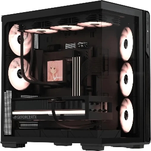 Компьютерный корпус Formula V Line Crystal Z7 PA Black, ATX, TYPE-C*1, USB3.0*1, Front+Side Glass, SIDE 3x PERFORMANCE ARGB, REAR 2x PERFORMANCE ARGB