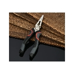 Удлиненные плоскогубцы Deli DL0103 160 мм, Cr-V, эксцентриковый шарнир, антикоррозийное покрытие, трехкомпонентная прорезиненная рукоять