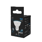 Лампа светодиодная Gauss 101506309 LED 9 Вт 860 Лм 6500К GU10 софит MR16 холодная черный