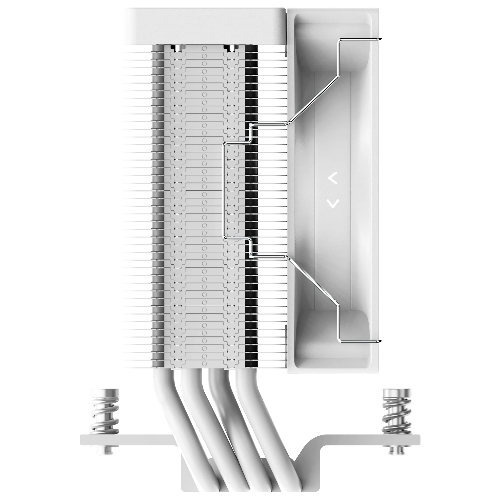 Кулер для процессора Ocypus Gaммa A40 WH ARGB Gaммa-A40-WH1AAWN00X-GL белый 100мм алюминий+медь 29,5db 4-pin 200W 133мм