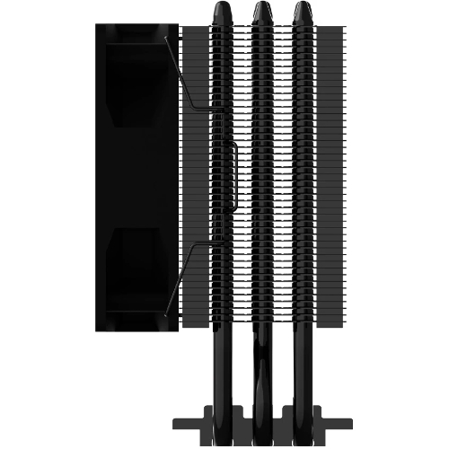 Кулер ZALMAN CNPS4X BLACK V2, 92мм FAN, 3 HEAT PIPES, 4-PIN PWM, 800-2000 RPM, 29DBA, HYDRO BEARING, LGA1851/1700, AM5/AM4, screw type installation