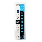 Сетевой фильтр Smartbuy (SBSP-50W-Pro) - 6 роз х 5,0 м - белый
