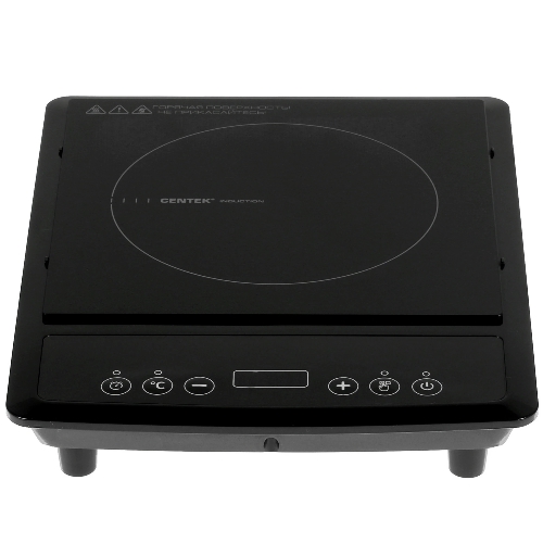 Плита настольная электрическая Centek CT-1518 чёрный, 2 кВт, индукция, конфорки - 1, стеклокерамика, сенсор