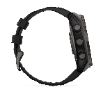 Смарт-часы Garmin Fenix 8 Solar Sapphire титановый угольно-серый DLC, черный 51мм