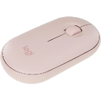 Мышь беспроводная Logitech Pebble M350 розовый, 1000 dpi, радиоканал, Bluetooth, USB, кнопки - 3