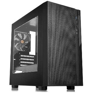 Компьютерный корпус Thermaltake Versa H18 Window черный без БП mATX 2xUSB 2.0 1xUSB 3.0 audio bott PSU