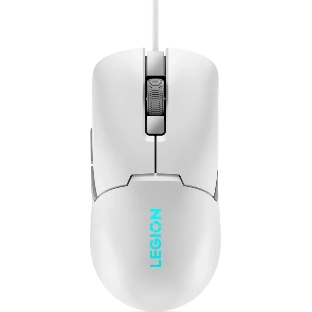 Мышь проводная Lenovo Legion M300s белый, 8000 dpi, USB, кнопки - 6