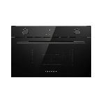 Встраиваемая микроволновая печь Kuppersberg HMW 611 BB, High-Tech, 34 л, поворотное/сенсорное управление, мощность 900 Вт, 5 уровней мощности, 10 автоматических программ, размораживание, гриль, конвекция, поворотный стол, черный