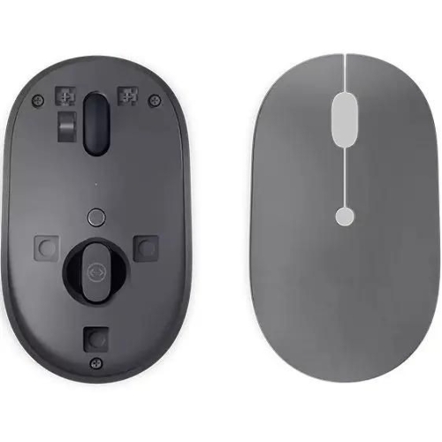 Мышь беспроводная Lenovo Go серый, 2400 dpi, радиоканал, USB-C, кнопки - 3